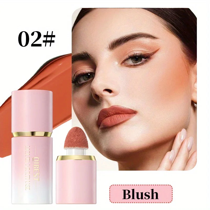 Easy to color and trim matte liquid blush naturally clear