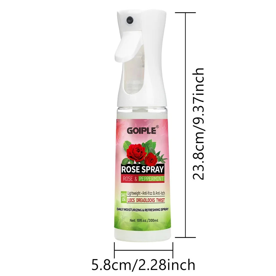 Rose Water Spray Moisturizing Nourish Hair Soothing Scalp Anti-frizz Conditioner Add Hair Shine and Smoothness Hair Care Product
