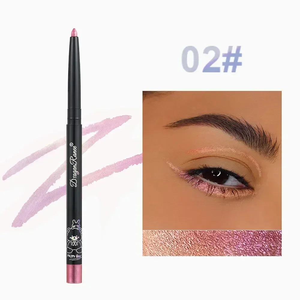 Multi Chrome Eye Liner Pen Lasting Shiny Metallic Eyeshadow Lying Silkworm Green Purple Makeup Pigment Glitter Aurora Eyeliner