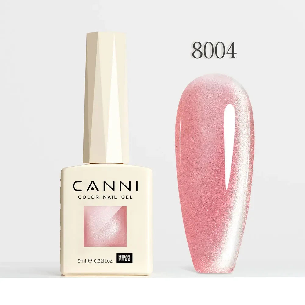 CANNI HEMA FREE TPO FREE 9ml Glitter Silver Cat Magnetic Gel Nail Polish Galaxy Diamond Full Coverage Pigmented Gel for Nail