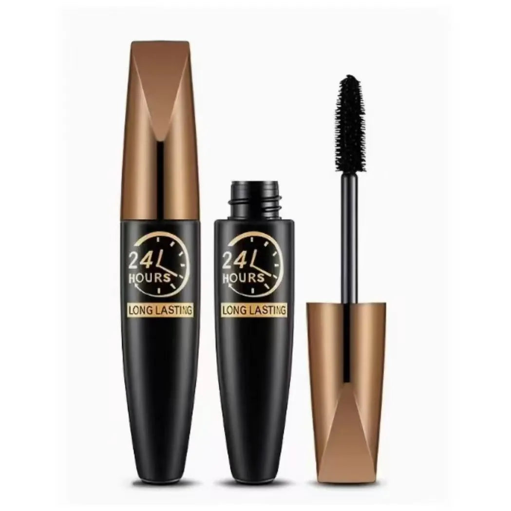 5D Eye Black Mascara Waterproof Lengthens Eyelashes Extension Silk Fiber Mascare Eye Makeup for Women Cosmetic Korean Make up