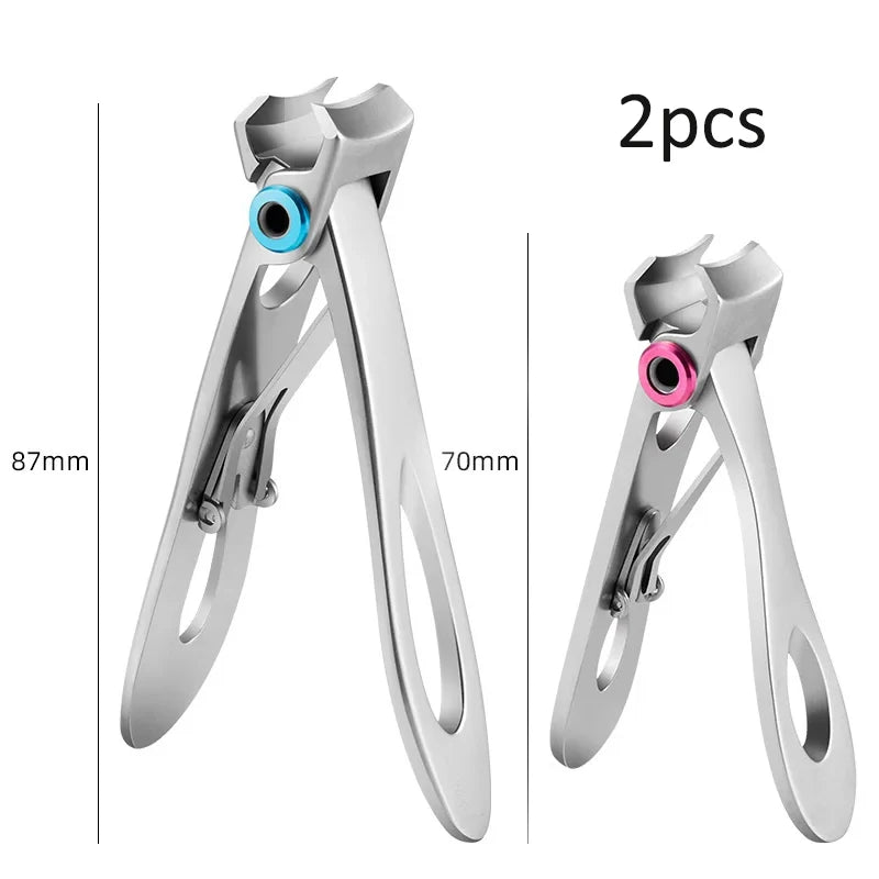 Stainless Steel Nail Clippers Cutter Trimmer Manicure Scissors Thick Hard Toenail Fingernail Pedicure Tools
