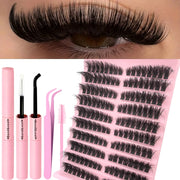 Eyelash Kit Eyelash Extension Kit 10-18mm Natural Fluffy False eyelash Eyelash Lash Clusters Set Bond And Seal Makeup
