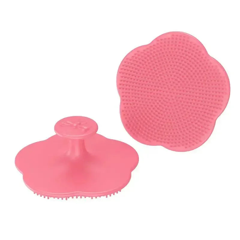 Silicone Shampoo Brush for Baby Infant Bathing Soft Silicone Boys Kids Shower Brush Head Hair Washing Massage Brushes Wipe Comb