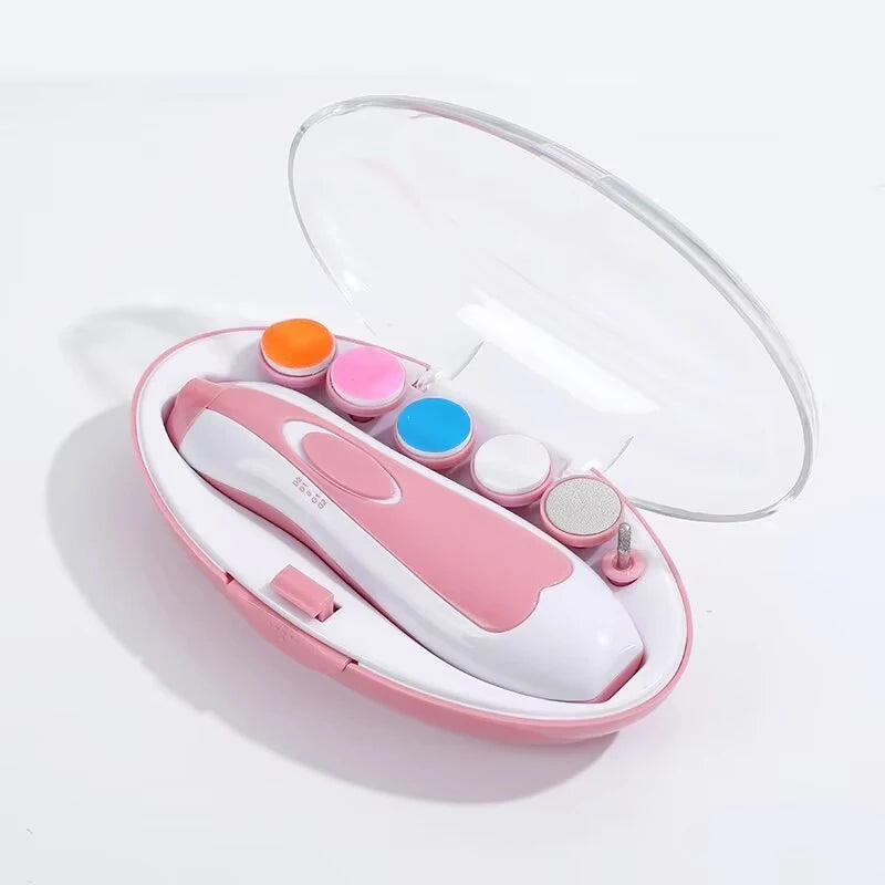 Multifunctional Electric Baby Nail Trimmer Baby Nail File Clippers Toes Fingernail Cutter Trimmer Manicure Tool Set Baby Care