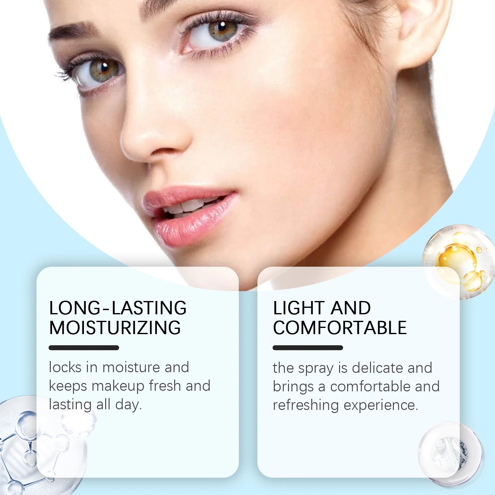 Moisturizing Setting Spray Waterproof Long Lasting Matte Natural Refresh Makeup Primer Oil Control Foundation Finishing Spray