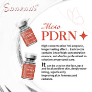 Sanendi PDRN Salmon DNA Serum for Facial Dr.Pen Hydro Glow Vitamin C Skin Booster Brighten Korean Skincare Hydration 7ml*5