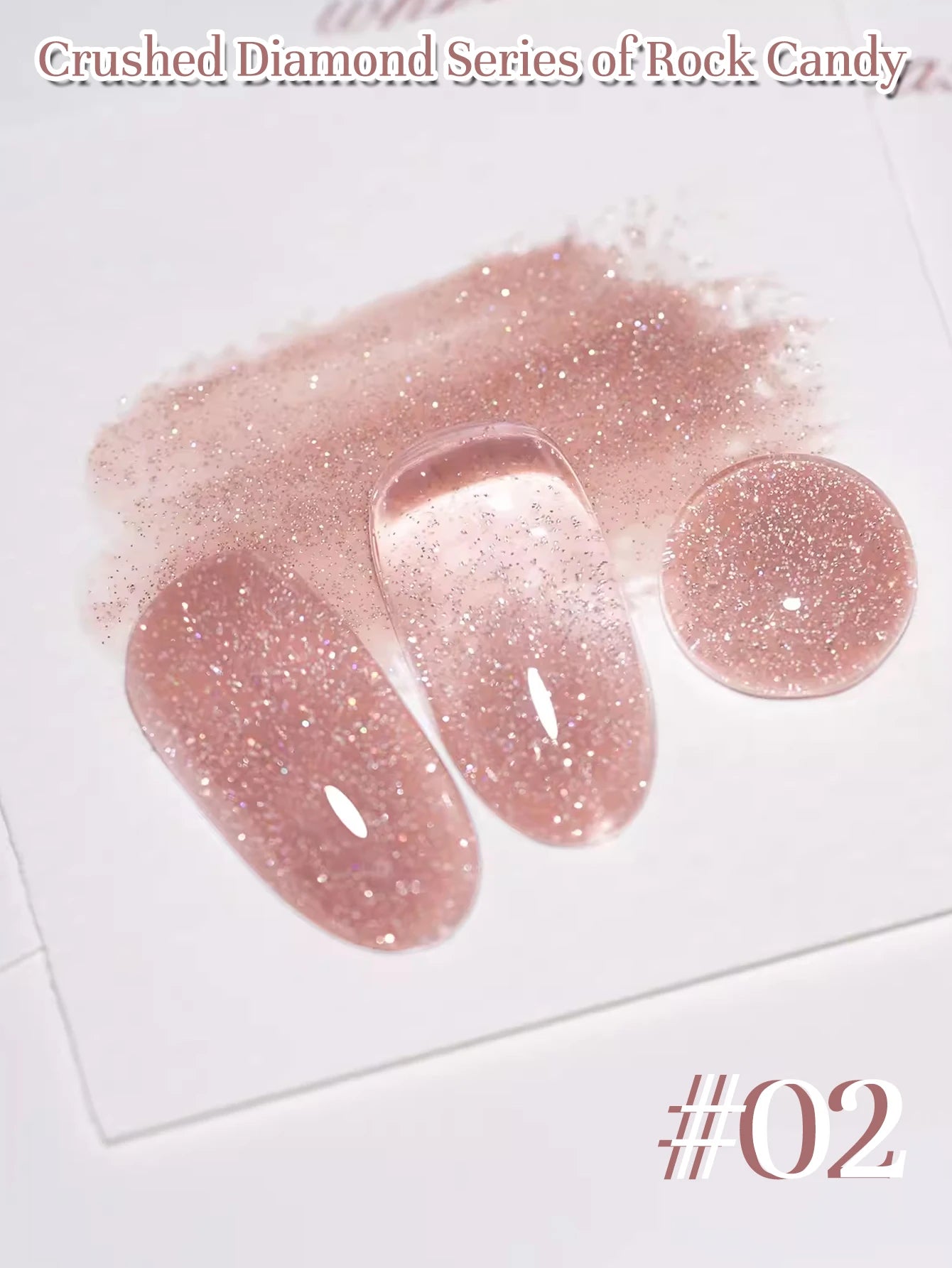 MIANEL 12ML Rock Sugar Crushed Diamond Gel Nail Polish Pink Glitter Nail Polish Top Selling Pink Nails Summer Nails 1-12pcs