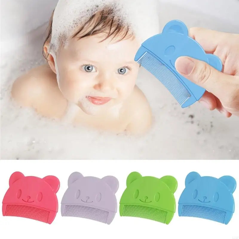 Newborn Caps Comb Bear Hair Comb Baby Sensitive Skin Soothe Comb 425F