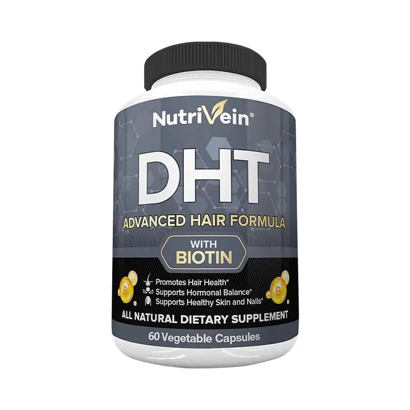 Premium DHT Blocker for Men & Women - with Biotin - Hair Supplements for Men & Women of All Ages - for A Great Head of Hair