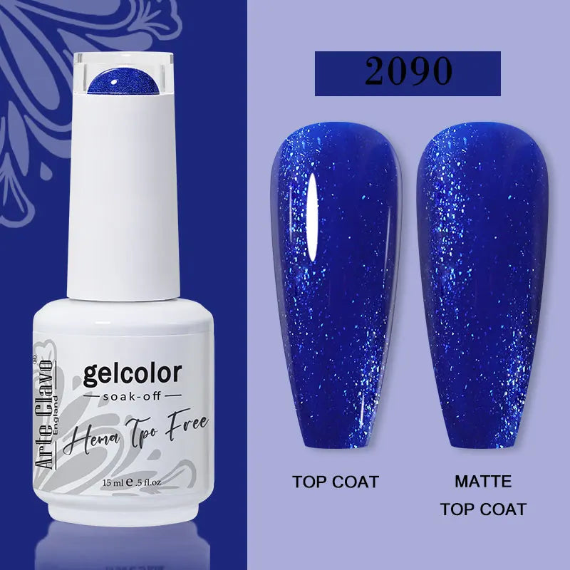 Arte Clavo 116Colors Gel Nail Polish 15ml Colorful Gel Semi Permanent Soak Off UV Gel Nail Art DIY Design Varnishe Nail Supplies