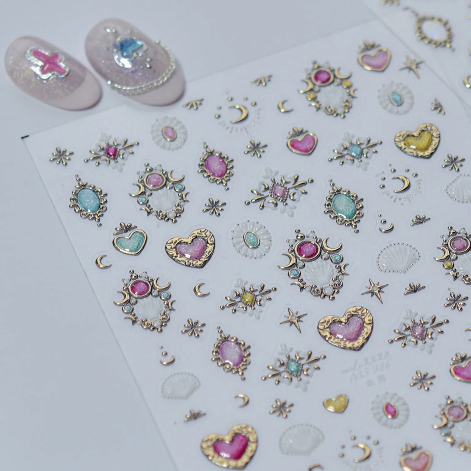 5D Summer Ocean Nail Stickers Seaside Vacation Colorful Fish Bubble Starfish Little Octopus Nail Decal Fresh Sea Manicure Decor