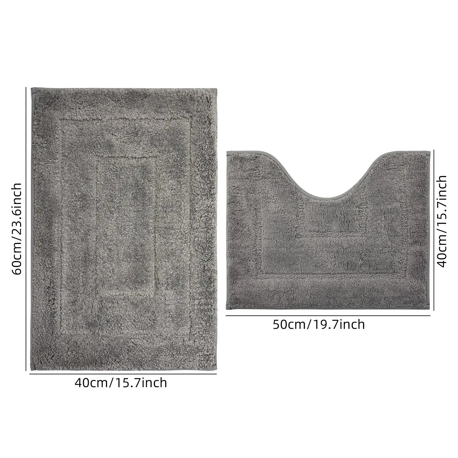 Plush bathroom floor mat with back shaped design, anti slip foot mat, bathtub absorbent mat, entrance door mat, bathroom small c
