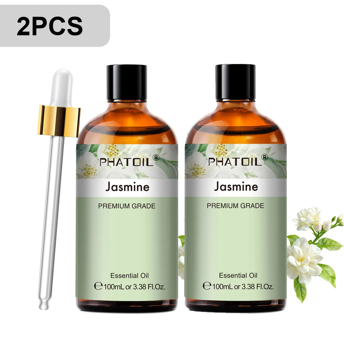 PHATOIL 100ml Premium Essential Oil Sandalwood Lavender Eucalyptus Peppermint Lemongrass Vanilla Aromatherapy Essential Oils