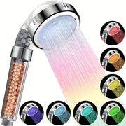 LED 3/7 Colors Shower Head Automatically Color-Changing LED Shower Light Water Saving Shower Head Bathroom Accessorries