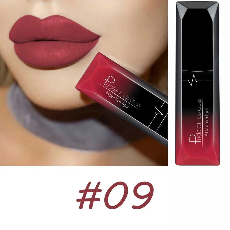 Velvet Matte Liquid Lipstick Waterproof 17 Long Lasting Colors Non Stick Cup Kissproof Smooth Soft Lip Tint for Girls
