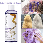 300Ml Color Fixing Purple Shampoo Lock Color Cover Gray Hair Fade Yellow After Bleach Hair Dye Long Lasting Non-irritating Care