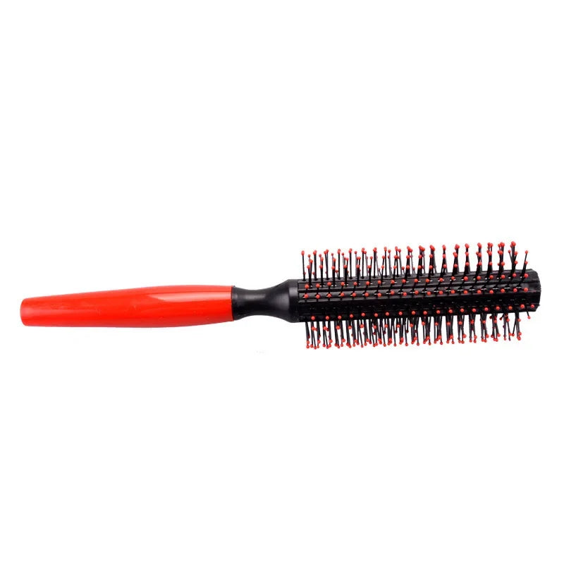 Professional plastic round brush quilting curling hair comb hair massage hair salon hair comb,Special for real hair wigs