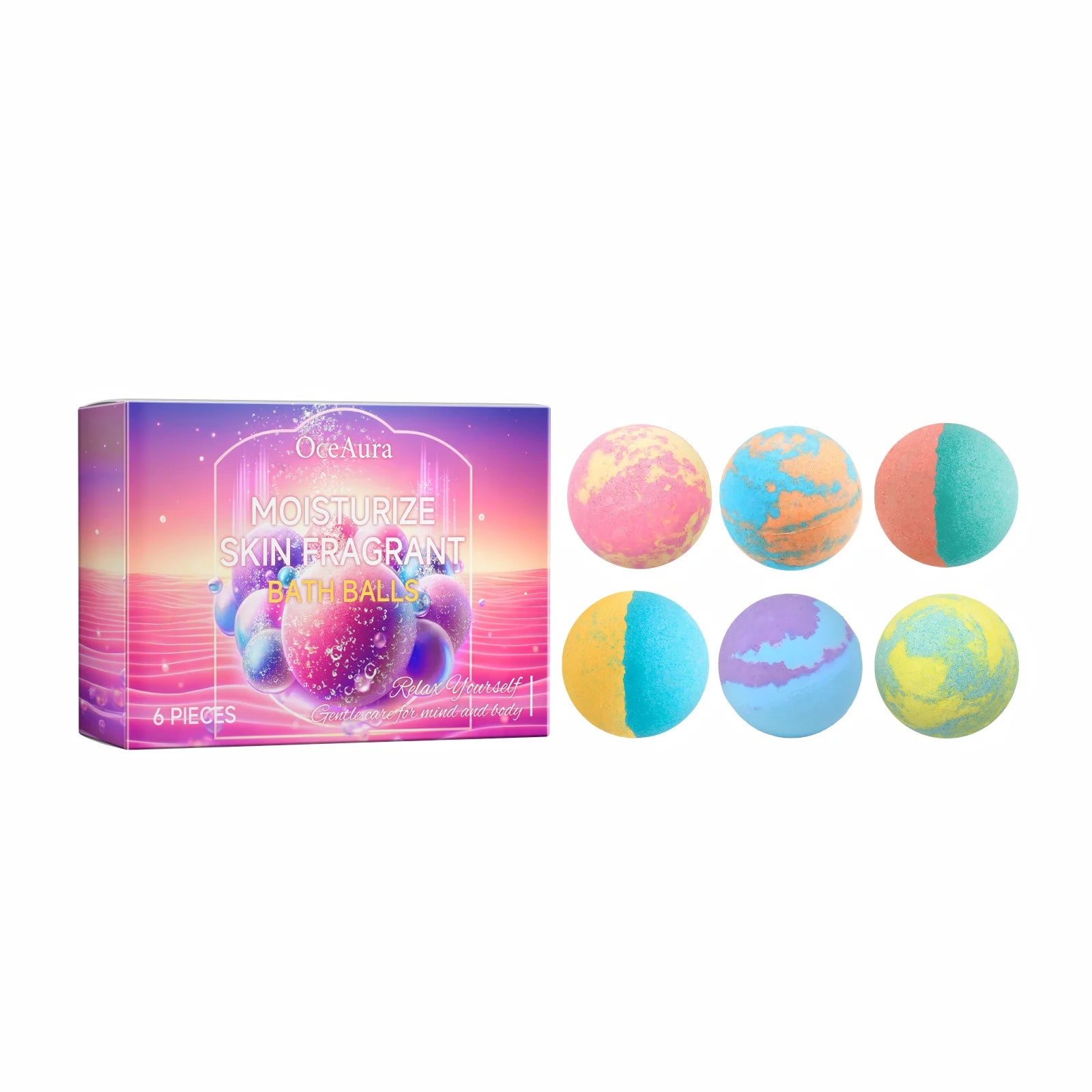 Bath Bombs For Children Adult Bathtub Bath Ball Persistent Fragrance Relieve Fatigue Stress Anxiety Relaxing Body Bath Bomb Set