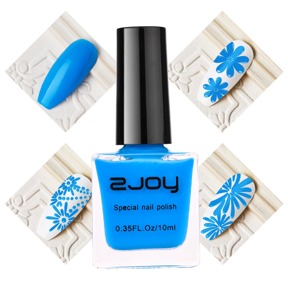 10ML Stamping Nail Polish Colorful Nail Printing UV Gel Varnish Soak Off Oil Stamp for Nails Hybrid Fast Dry Nail Polish Lacquer