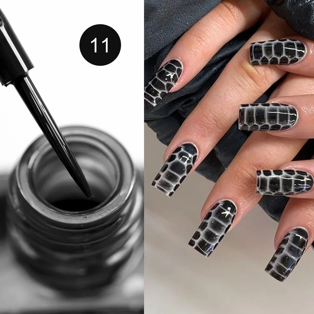 CANNI Watercolor Nail Ink 9ml Venalisa Blossoming Effect Nails Art Design Natural Air Dry Nail Art Varnish Manicure Nail Gel