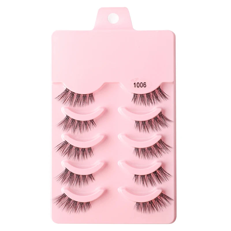 3/5 Pairs Fluffy Mink Eyelashes Thick 3d Lashes False Eyelashes Dramatic Wispy Flared Eyelash Makeup Eyelash Extension G600