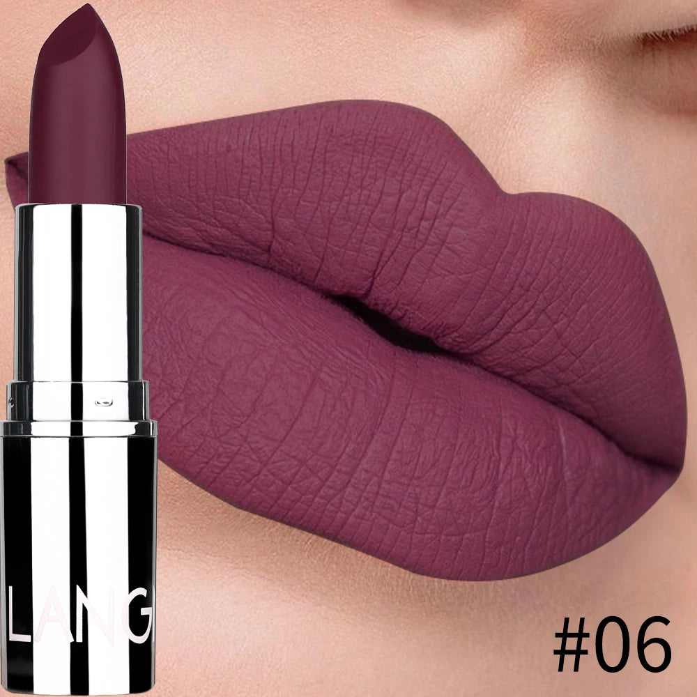 Black Tube Matte Lipstick Non Staying Cup Makeup Lipstick  5 colors available