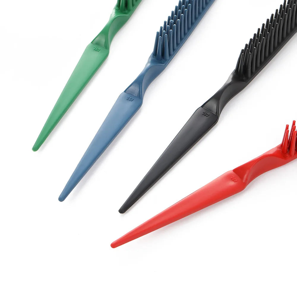 3 Rows Detangling Comb Curly Defining Hairdressing Hair Styling Brush Anti-static Comb Hairbrush Professional Barber Salon Tools