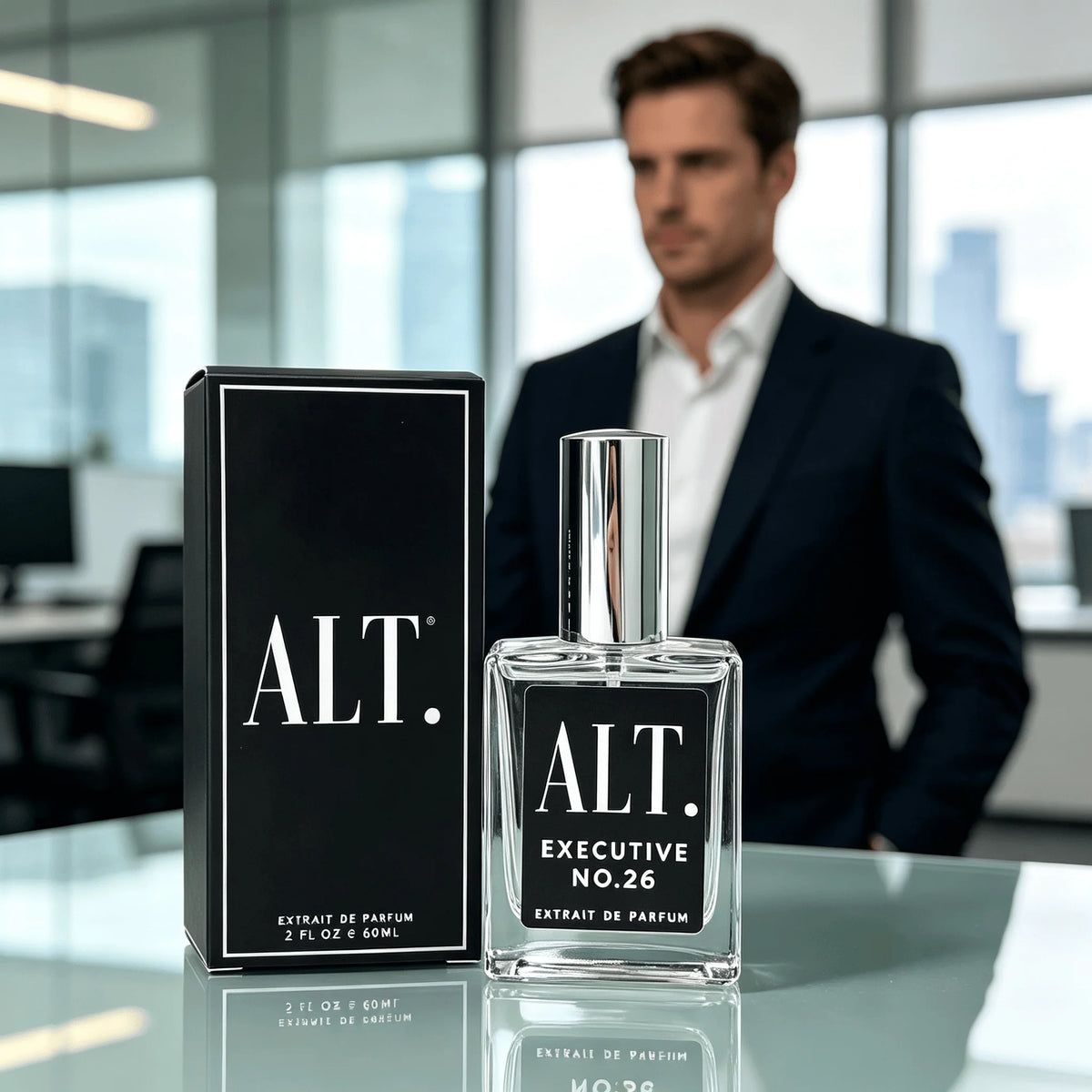 ALT Fragrances Executive No.26 Eau De Parfum (EDP) for Men, 3.3 Fl Oz / 100ml Long Lasting Premium Mens Cologne, Woody Spicy Scent for Daily Office Casual & Evening Wear