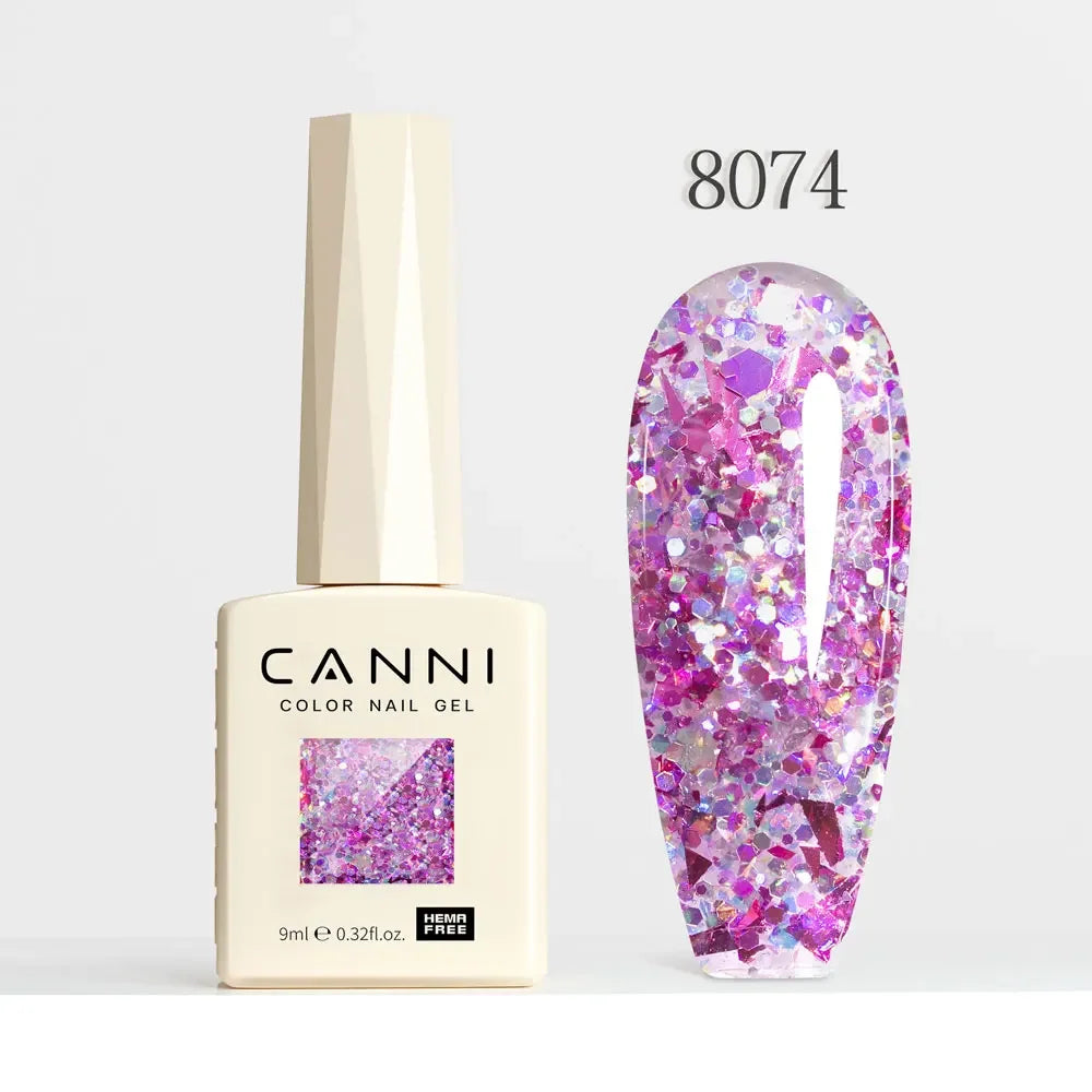 CANNI HEMA TPO FREE Gel Nail Polish Galaxy Cat Eye Gel Magnet Glitter Diamond Sparkle Gorgeous Color Soak Off UV LED Gel Lacquer