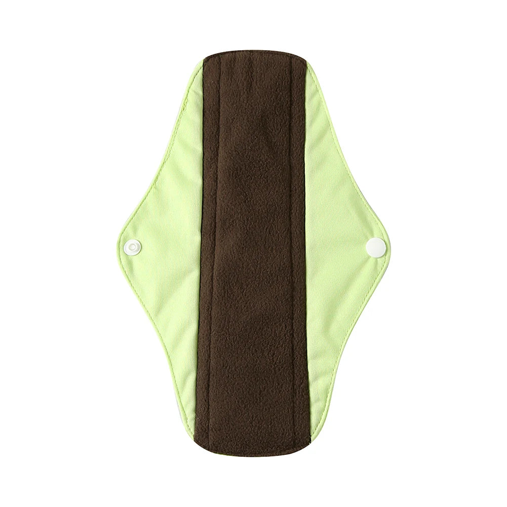 Ohbabyka Panty Liner Cloth Menstrual Pad Mama Sanitary Reusable Soft Washable Charcoal Period Napkins