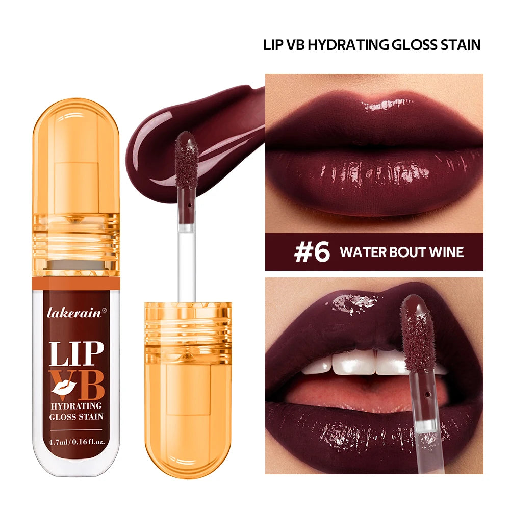 Lip Stain Lip Vb Hydrating Gloss Long-Lasting 12Hr Hydration Vanilla Flavor Moisturize Nourish Soothe Lips Instant Glossy Lipss