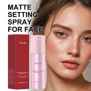 Matte Finish Setting Spray Waterproof Long Lasting Oil Control Pore Tightening Face Mist for All Day Fresh Makeup Hold 60ml