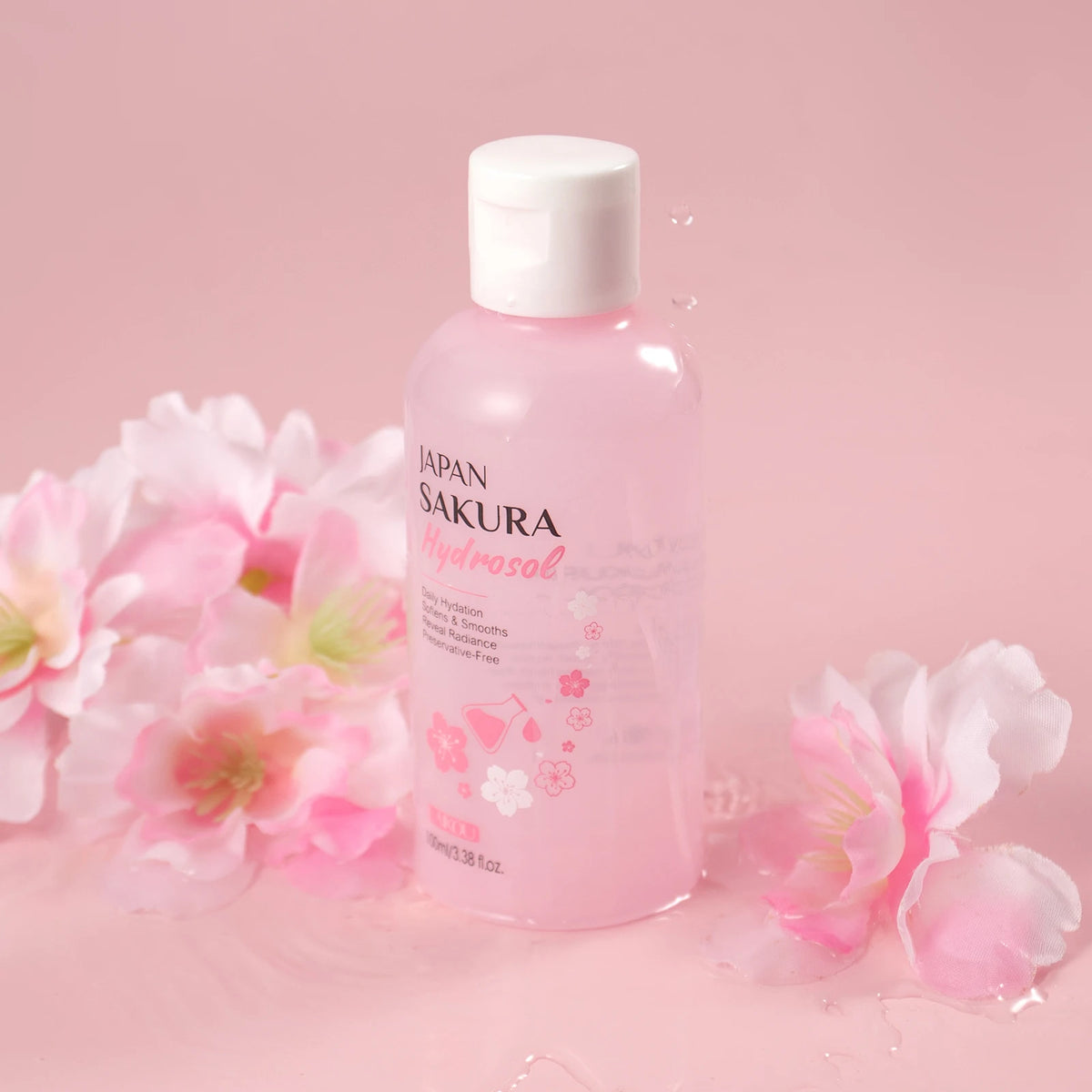 LAIKOU 100ml Sakura Hydrosol Preservative-Free Facial Toner Daily Hydration Softening for Face Skin Care