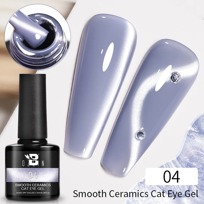 AWStorG Intense Rainbow Cat Eye Gel 5ml Holographic Laser Magnetic Nail Gel Soak Off UV LED Gel Polish Shiny Rainbow Manicur