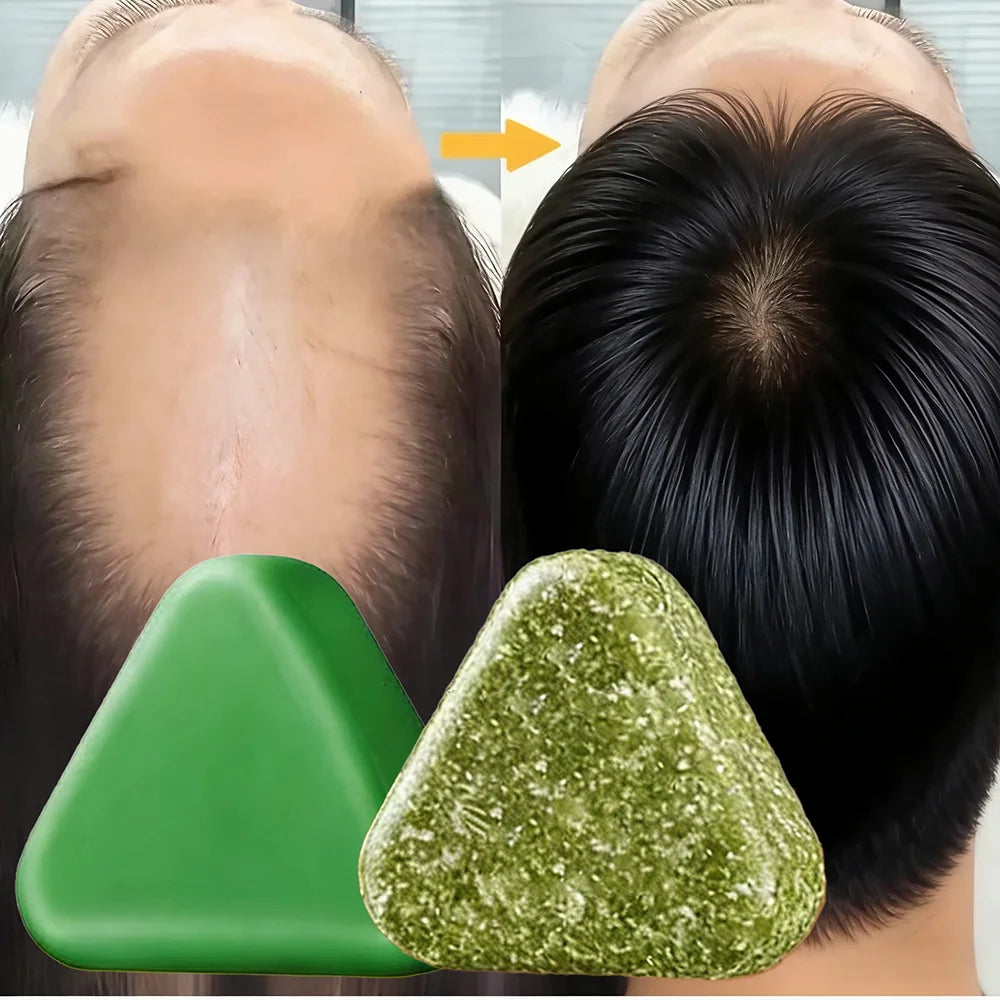 Natural Herbal Shampoo Soap Usman Grass Handmade Soap Hair Nourishing, Oil Control, Refreshing, Fluffy and Soothing Hair Care