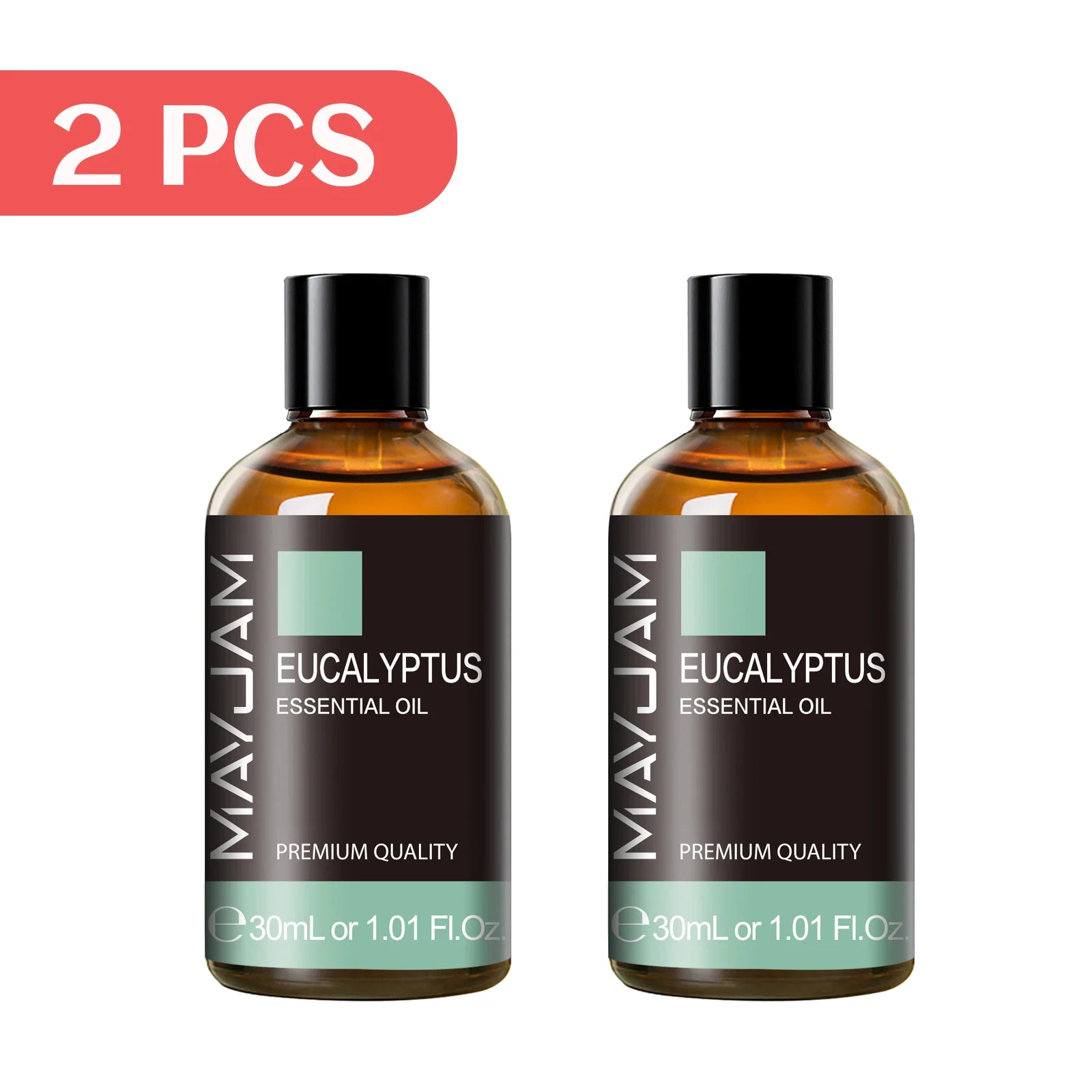 MAYJAM 2 Bottles Essential Oils 30ml Lavender Bergamot Vanilla Peppermint Scents for Diffuser Aromatherapy Candles Soap Making
