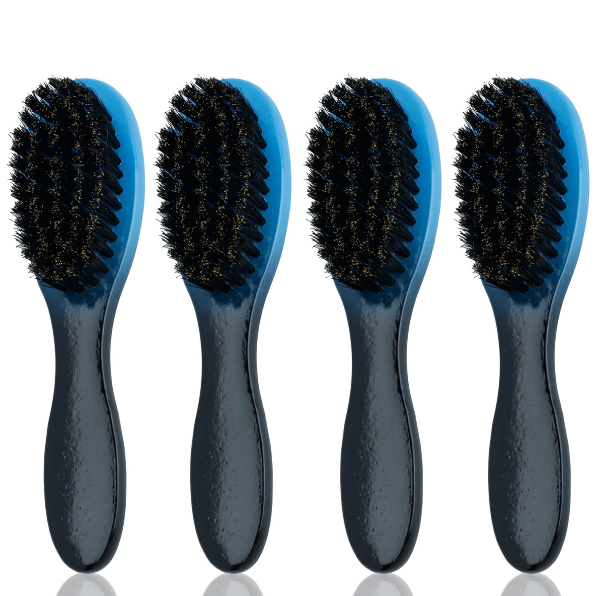 1/2/4pcs Boar Bristle Beard Brush Wood Handle Hair Brush for Men's Mustache Shaving Comb Face Massage Facial Hair Cleaning Br
