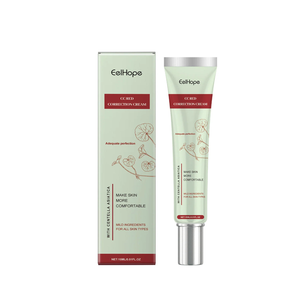 Centella Asiatica CC Cream Repair Redness Damage Smoothing Moisturizing Brighten Sunscreen Concealer Skincare Makeup Foundation