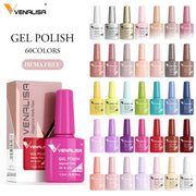 Venalisa HEMA TPO FREE Nail Gel Polish Glitter Gorgeous Full Coverage Soak Off UV LED French Nail Jelly Pink Nude Collection