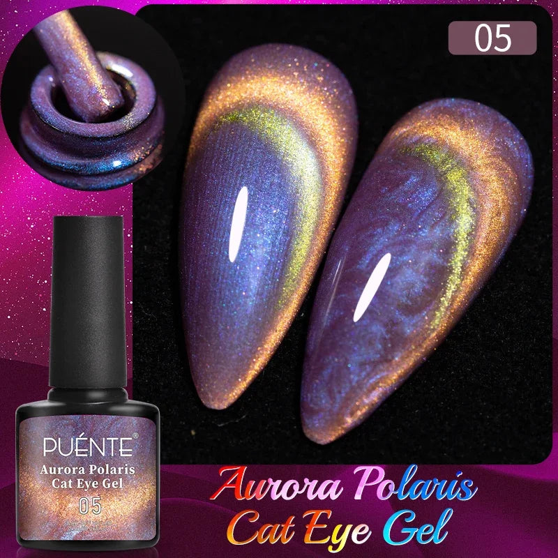 PUENTE 5ml Flower Fairy Gel Nail Polish Pink Blue Purple Natural Dried Flowers Gel For Nail Art Soak Off UV Varnish For Manicure