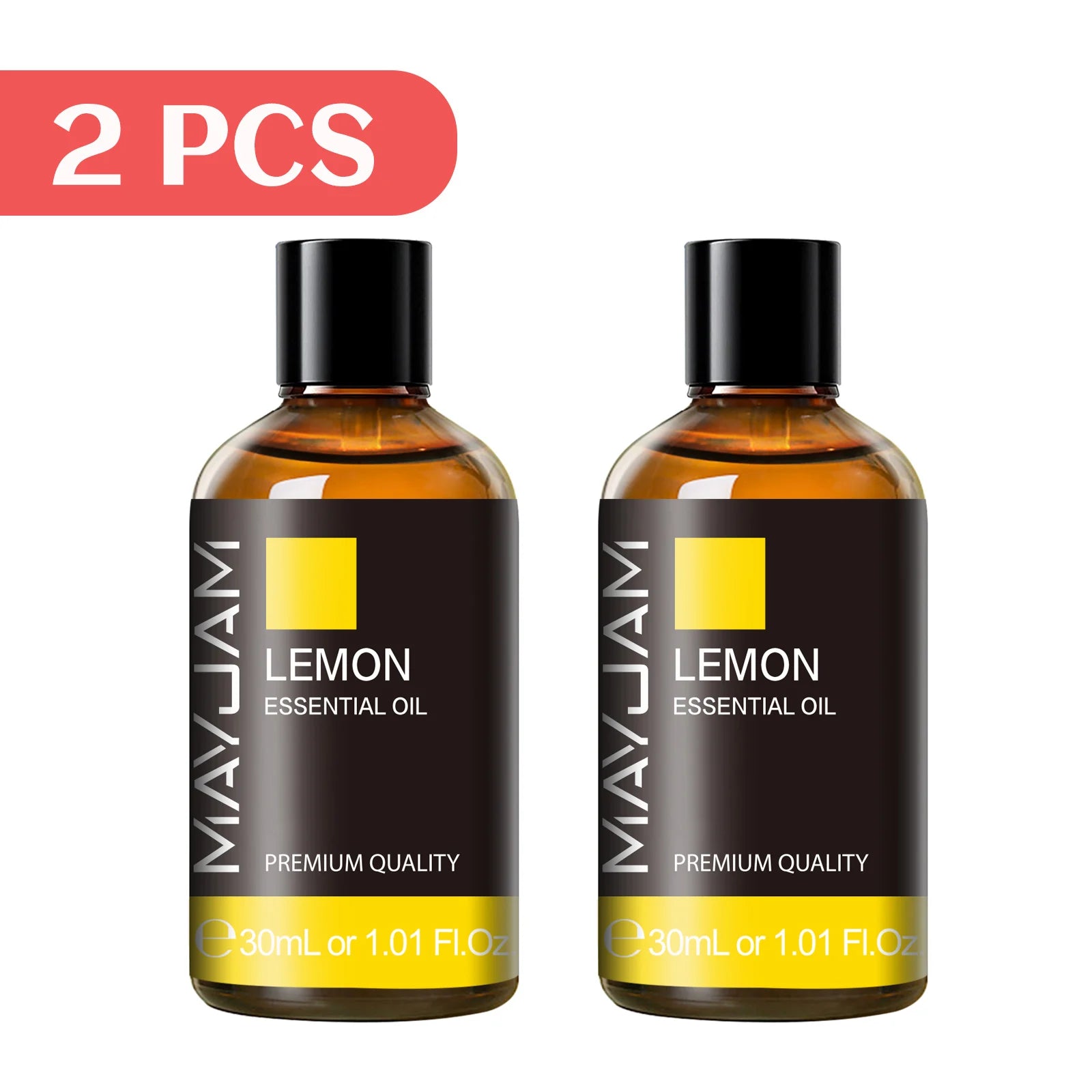 MAYJAM 2 Bottles Essential Oils 30ml Lavender Bergamot Vanilla Peppermint Scents for Diffuser Aromatherapy Candles Soap Making