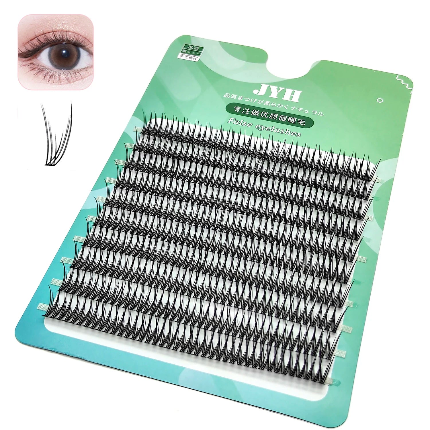 ADIYA Swallowtail Fairy Eyelashes Natural Cluster Slender Cross Segmented Lashes Extensions Soft Mermaid Tail False Eyelash