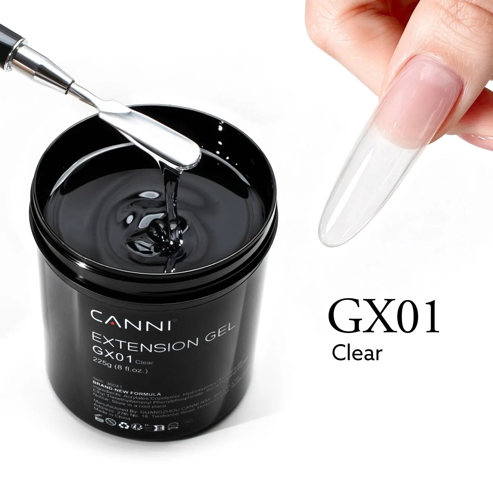 8 Oz TPO FREE CANNI Extension Builder Nail Gel Soak Off LED UV Gel Camouflage Jelly Color Long Lasting Super Glossy Gum Gel