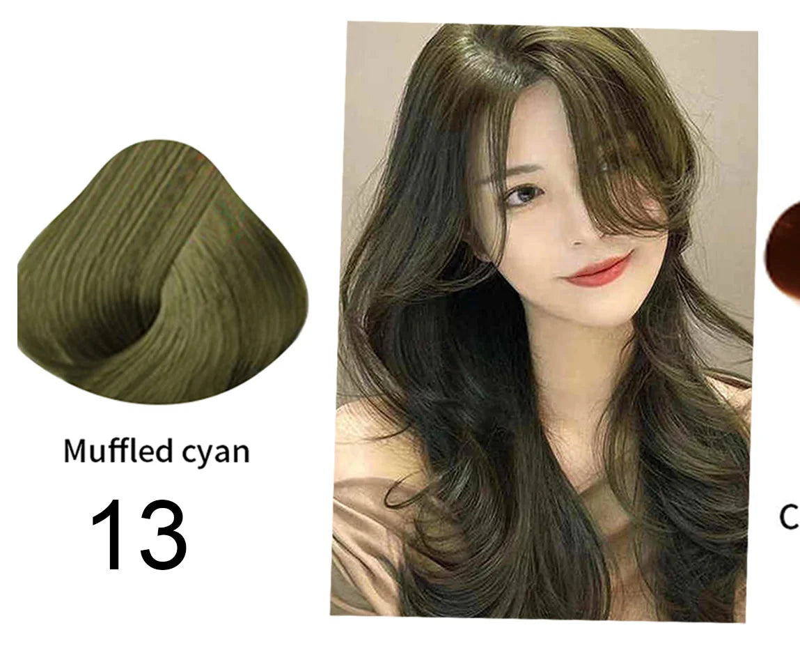 Mokeru 500ml Argan Oil Essence Natural Long Lasting Dark Brown Permanent Hair Dye Shampoo For Gray Hair Women Fast Color Dyeing