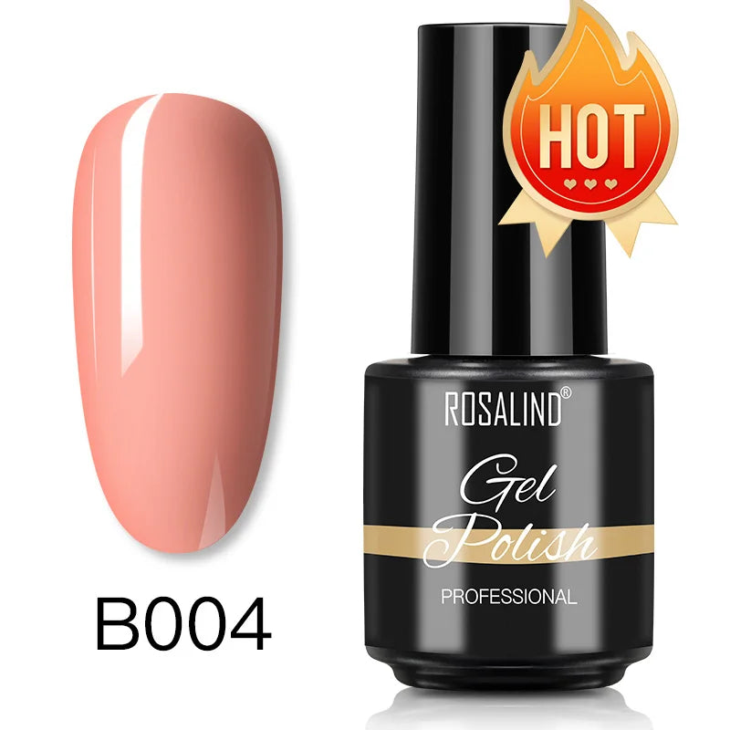 ROSALIND Gel Nail Polish Matte Base Top Coat For Soak Off Gel Polish UV LED Gel Semi Permanent Varnishes Design Nail Art