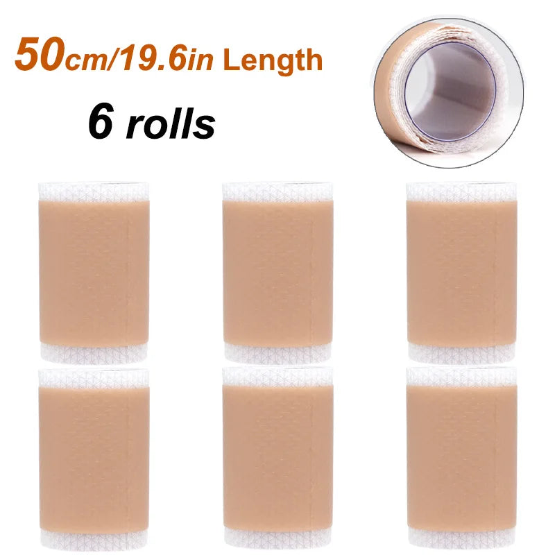 1 Roll Silicone Scar Sheets , Self-Adhesive Scar Cover Tape Reusable and Effective Skin Care Strips