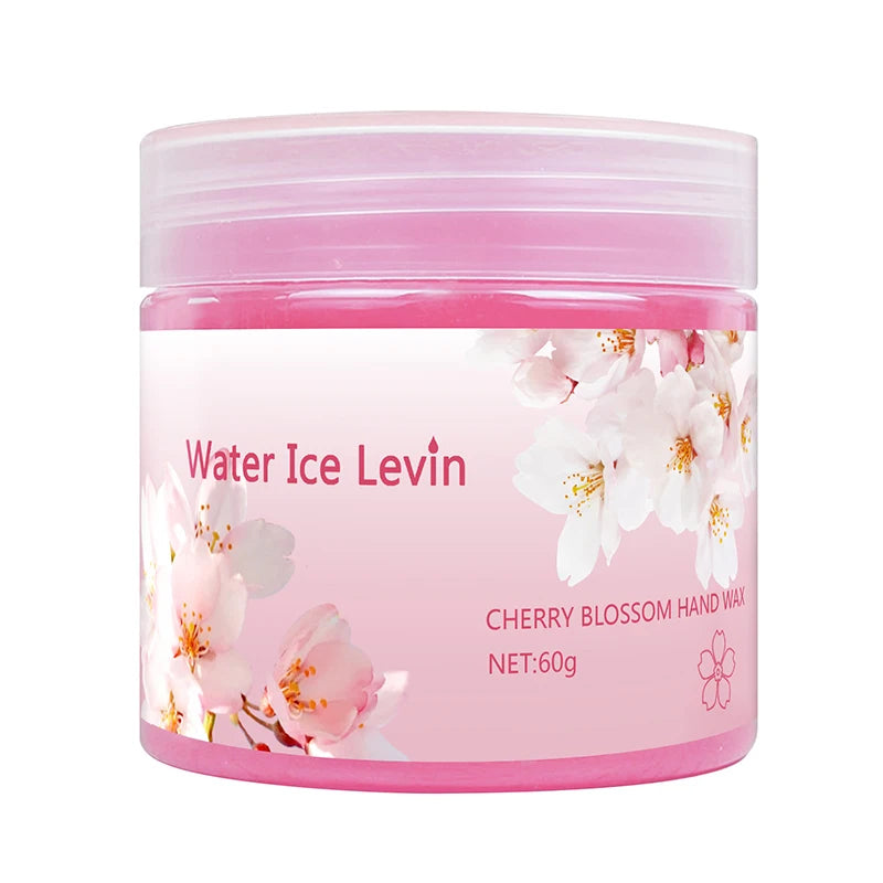 Water Ice Levin Cherry Blossom Hand Mask Glycerin Nourishes Moisturizes Softens Dry Rough Hands 60g
