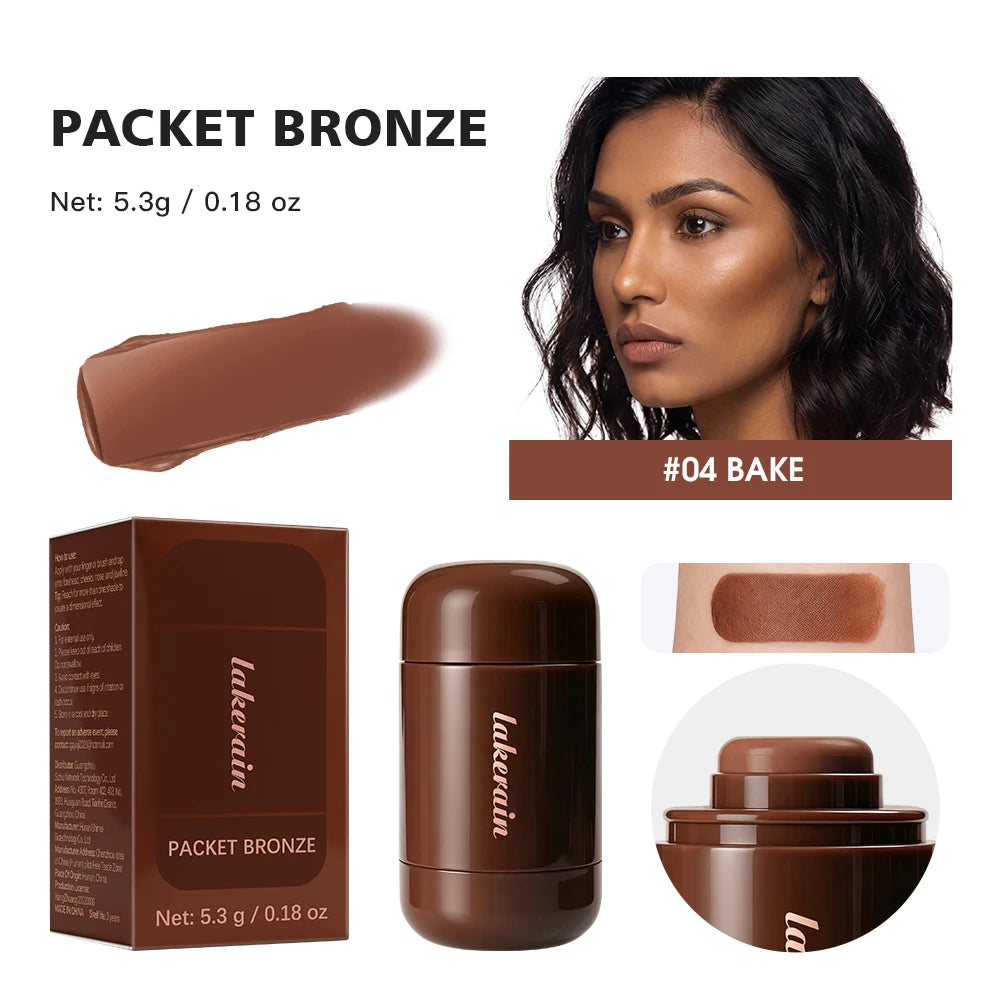 3D Contour Stick Packet Bronzer Cream Stick Face Contour Blush Cream Cheek Easy To Apply Color Makeup