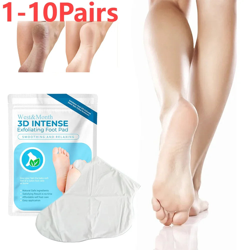1-10 Pairs Exfoliating Callus Booties Feet Care Foot Mask Sheet Pack Nourish Smooth Moisturizing Foot Spa Skin Care for Feet
